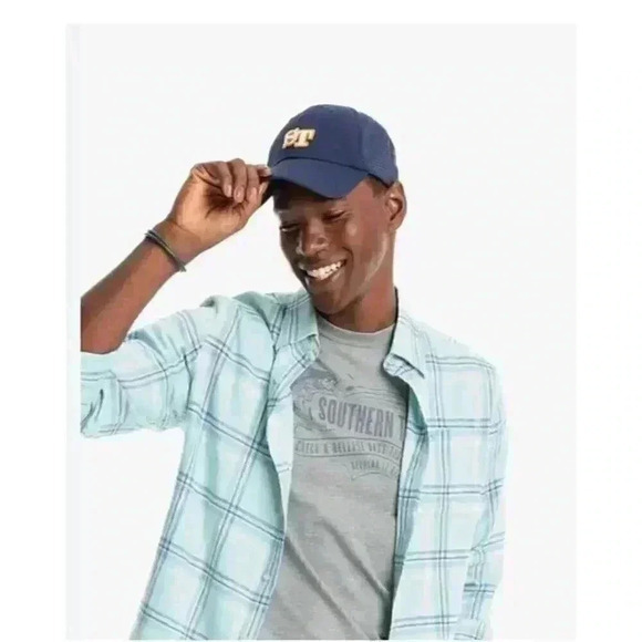 NEW Southern Tide Classic Blue Plaid Flannel Shirt Mens Sz Large NWTShirt‎ - Picture 1 of 10